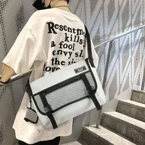 학원 학생가방 포켓 크로스 옆으로메는 메신저백 데일리 대 남성 [fAF29FC]