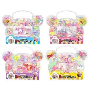 폴라베어 비즈세트 4개/비즈/구슬/팔찌/공예세트/만들기/공예재료/키링/재료/데코/악세사리/부자재/대용량