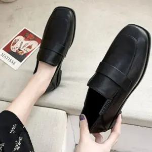 로퍼 캐주얼슈즈 플랫 드라이빙 여성 로퍼 사각코 슬립온 슬리퍼 데이트 블로퍼 사계절 구두 단화