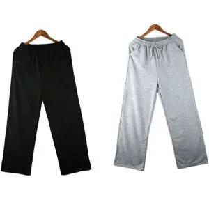 면 와이드 바지 데일리 남성면 캐주얼 쭈리 와이드 팬츠 밴딩 활동 편한 트레이닝 츄리닝 추리닝