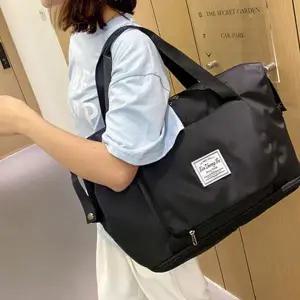 접이식 보스턴 백 빅사이즈 트래블 캐리어 여행용 보스턴 백 건습 분리 스포츠 수납력 넉넉한 경량 수납