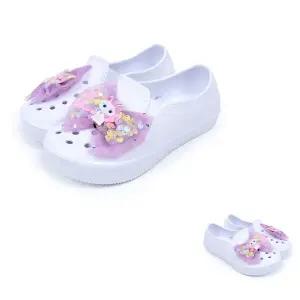 신학기 패리스캣 실내화 여자아이신발 EVA 퍼플리본 여아동 만능 학교 반짝냥이