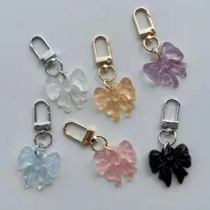 럭키 키링 리본 발레코어 행운 비비드 가방걸이