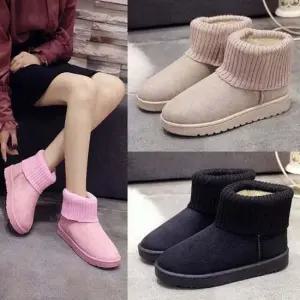 인기상품 컴포트 여성용 방한 데일리캐주얼 디자인윈터슈즈 털내피 부츠슈즈 KNIT17N [WFLKFN0_260303]