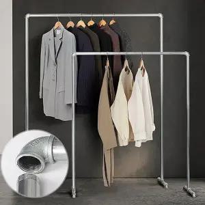 철제 행거 튼튼한 스탠드 옷걸이 파이프 행거 원룸 보관 정리대 침실 의류