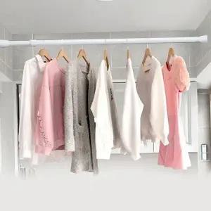 다용도 압축봉 튼튼한 문틀 다용도 압축봉 옷장 행거 빨랫대 베란다 세탁실 가림막 화장실 드레스 건조대