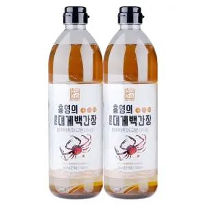 홍영의 붉은대게 백간장 980ml 2개