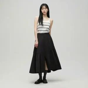 [LAP](광주신세계)언발 셔링 롱 스커트 AS1WS262