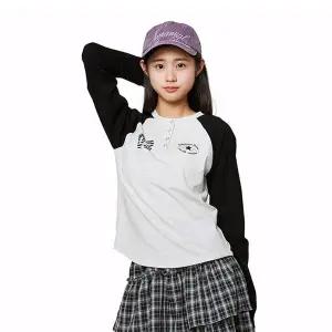 [소이]봄 여아용 래글런 슬림 크롭티셔츠 26S3460_CA