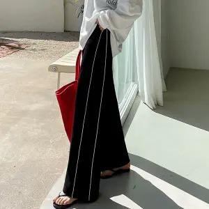 [핑크시슬리] 워 사이드 투라인 폴딩 와이드 트레이닝팬츠