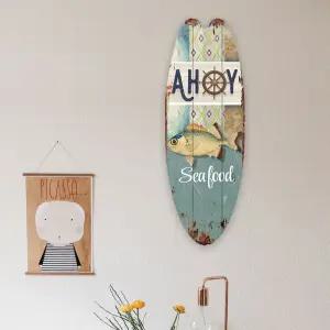 인테리어 클래시 빈티지 식스미 보드 서핑 우드 장식