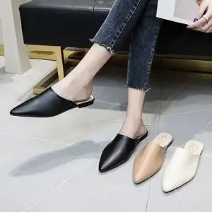 인기상품 스텔레토클래식디자인 데일리 3color 샌들 플랫스타일 블로퍼화 [WF