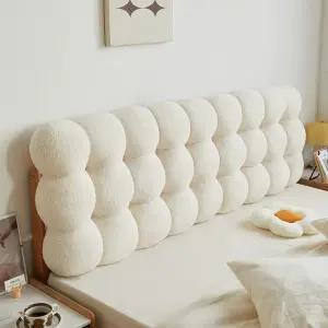양털 침대헤드용 엠보싱 고탄력 등받이 탈착식 구름 와플