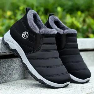 남성 슬립온 스타일 털안감 산책 패딩부츠 TTM661