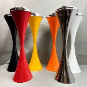 업소용 재떨이 야외 화이트 업소 흡연실 호텔 철제 실외