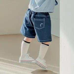 [보리보리/해피프린스](SIZE~6Y) 비토 와이드 데님 반바지