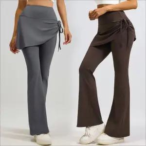 요가 부츠컷 레깅스 y존 힙라인 민망함 커버 랩 필라테스 운동복 yLJ7+1LLb