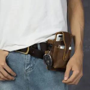 허리가방 가죽힙색 벨트 남성힙색 허리 런닝 남자 운동