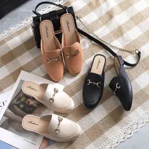 구두블로퍼 장식블로퍼 뮬 베이직 여자블로퍼 4컬러 AXX9+7fVm