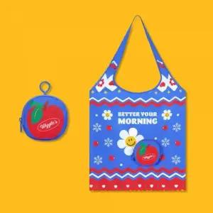 위글위글 휴대용 접이식 키링 장바구니 숄더백 포켓터블 Apple