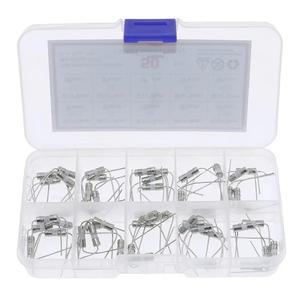 핀포함 세라믹 퓨즈 튜브 모듬 키트 박스 고속 브레이크 10 값 3.6x10mm 0.5A 1A 2A 3A 3.15A 4A 5A 6.3A 8