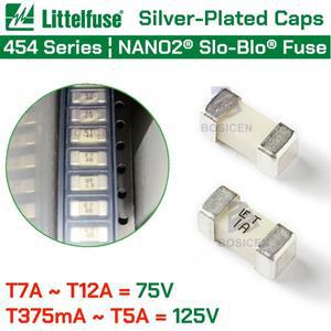 10개 새  LF 1808 SMD 슬로우 블로우 퓨즈 시간 지연 125V 375mA 500mA 1A 1.5A 2A 3A 4A 5A 7A 8A 0454001
