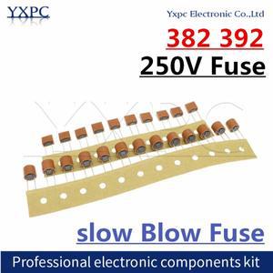 10pcs 392 382 플라스틱 퓨즈 0.5A 1A 2A 3.15A 4A 5A 6.3A 8A 250V LCD TV 전원 보드 일반적으로 정수기