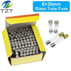 10PCS 6x30mm 고속 블로우 유리관 퓨즈 TZT 0.25A 1A 2A 3A 3.15A 4A 5A 6A 7A 8A 250V