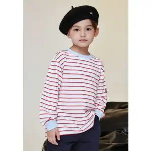 [갤러리아] 빈(BEEN) BA17TS05RD 레드스카이블루 스트라이프 맨투맨 티셔츠