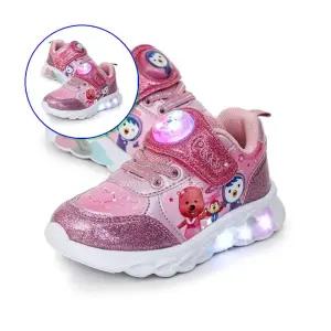 쌍문상회 뽀로로 오로라 LED 발광 운동화 여아동 캐릭터