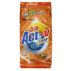 슈퍼 액트브이 드럼 3kg 세탁기 겸용 세제 세탁 세제 세탁세제 가루비누