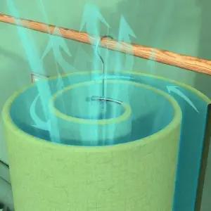 때 자연건조 공간활용 이불건조대 이불 원형건조 말릴