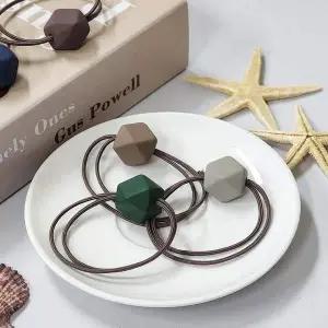 [콩심팥심]머리끈 5P 사각 ZF 방울