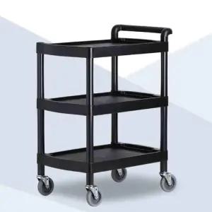 플라스틱 서빙카트 고급형 655 2단 대 455 W201 블랙