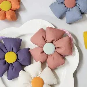 린넨 머리끈 ZF 플라워