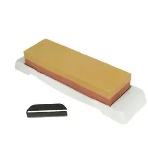 야스리 일본산 양면숫돌 받침대 칼 고정클립 포함 칼갈이숫돌