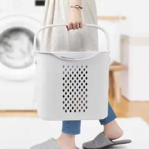이동식 빨래바구니 1단 세탁물보관함 빨래보관함 수건빨래통