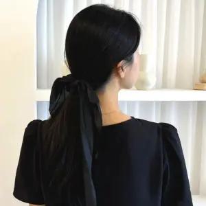 스카프 리본 곱창머리끈 ZF 블랙