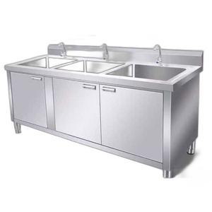 간이주방 개수대 3구 세척 탕비실 참조 야채 스텐 캠핑장 옵션이미지