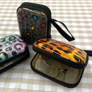 [콩심팥심]캐리어파우치 ZF 동전지갑 미니 레오파드