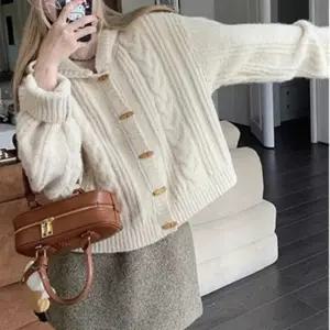 개강룩 단추 간절기 출근룩 아우터 봄 여성봄 여성가디건 가디건 후드 여자 니트