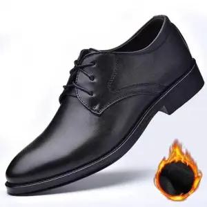 남성 기모 캐주얼 로퍼 구두 겨울 레더 남자 정장구두 WFG3AU5