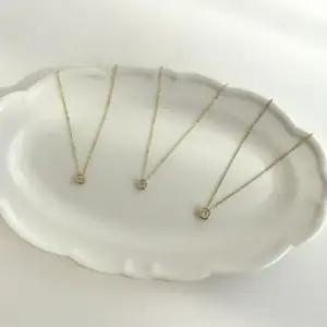 20대여성 기본 큐빅 데일리 14k 18k 목걸이18k소골드