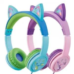 헤드폰 accto 캣츠 LED 조명 청력보호 어린이