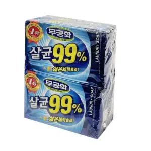 무궁화 빨래비누 세탁비누 230g 4개입 4개 빨래 세제 비누 빨래비누