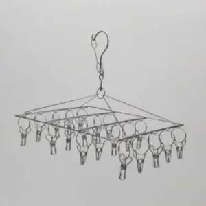 스텐 빨래집게 사각 미니건조대 20구 사각건조대 원룸