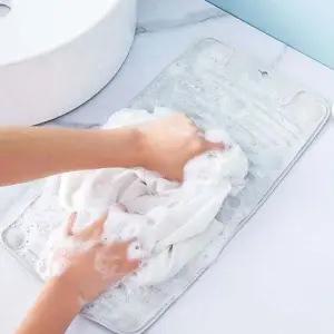 판 실리콘 흡착식 손빨래용판 고정 미니 세탁 빨래 손 흡착