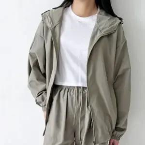 여성 여자 긴팔 후드 집업 바람막이 자켓 점퍼 캐주얼 기본 베이직 데일리 캐주얼 봄 가을 운동 실외 외출