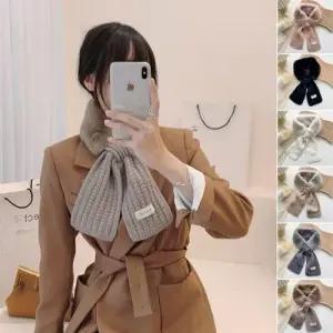 심플 러블리 여자 눈꽃 인조퍼 쁘띠 머플러 WFG3ZJ5