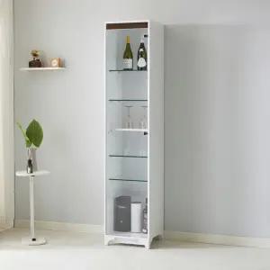 [롯데백화점]미아트 모던라인 꼬아망 6단 400 유리 장식장 진열장